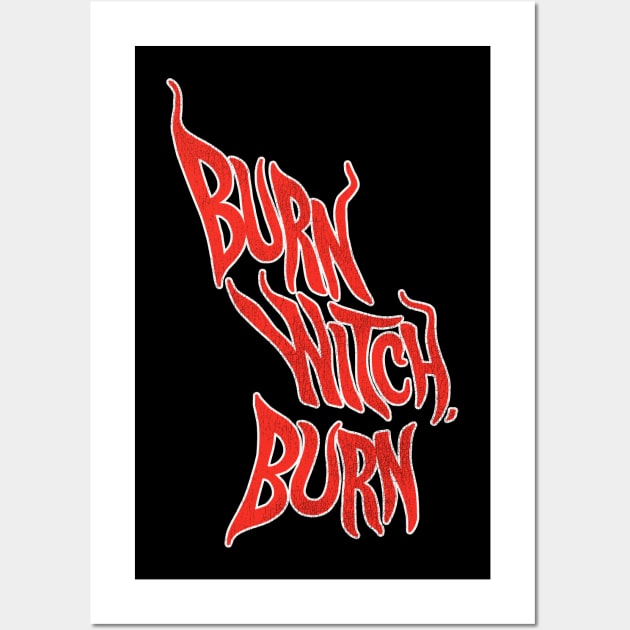 Burn Witch, Burn --- The Night of the Eagle Cult Horror Wall Art by darklordpug